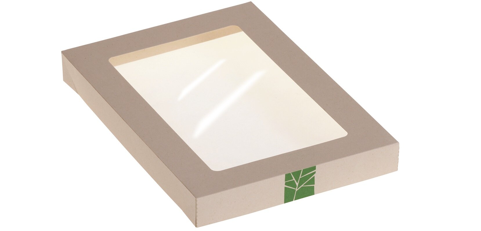 Deckel mit Fenster zu Food Tray naturesse  PaperWise, nature