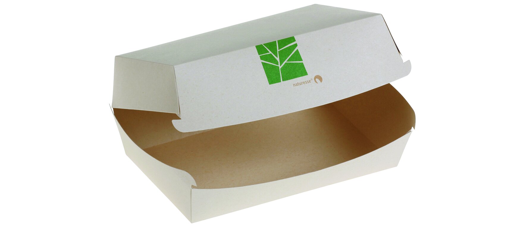 Burger-Box naturesse PaperWise, beige, 15 x 10 x 7 cm