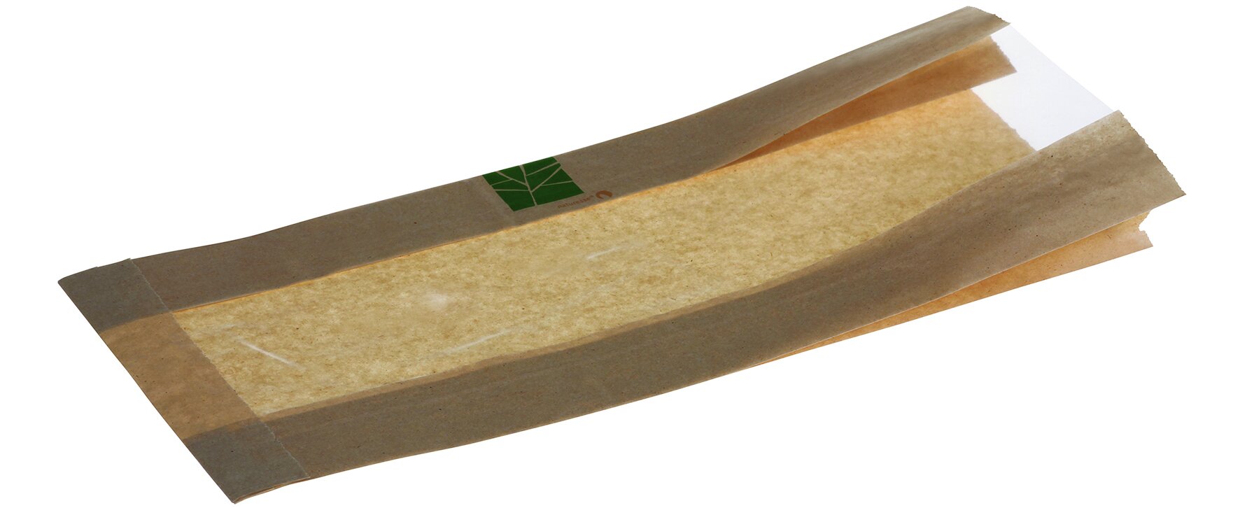 Sandwichbeutel mit Sichtfenster naturesse PaperWise/PLA, 37 x 16 cm