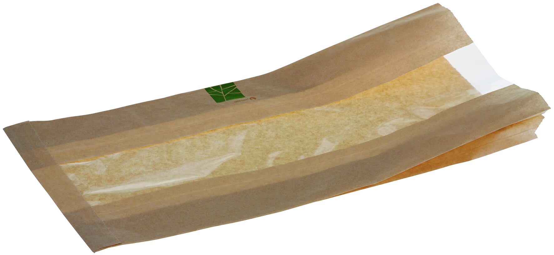 Sandwichbeutel mit Sichtfenster naturesse PaperWise/PLA, 43 x 21 cm