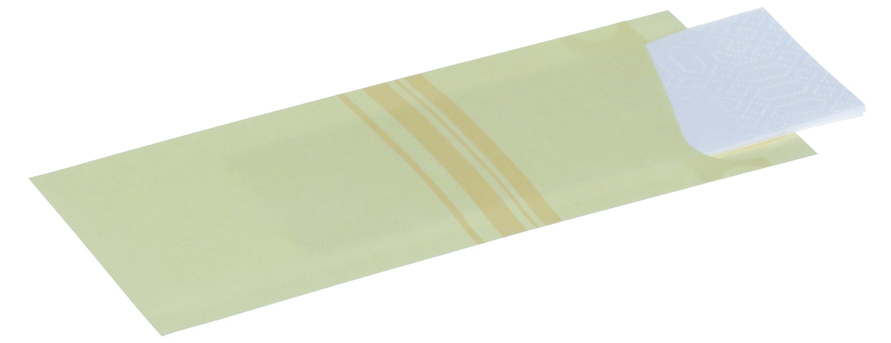 Bestecktasche suplesse Fit Papier, champagner, 2-lagig, 8,5 x 19 cm