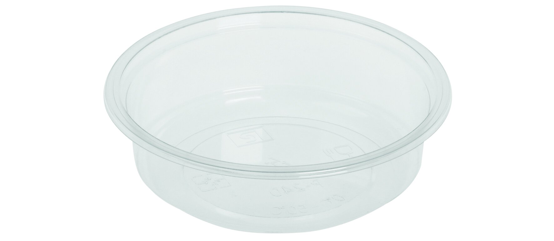 Becher naturesse PLA, transparent, rund, 240 ml