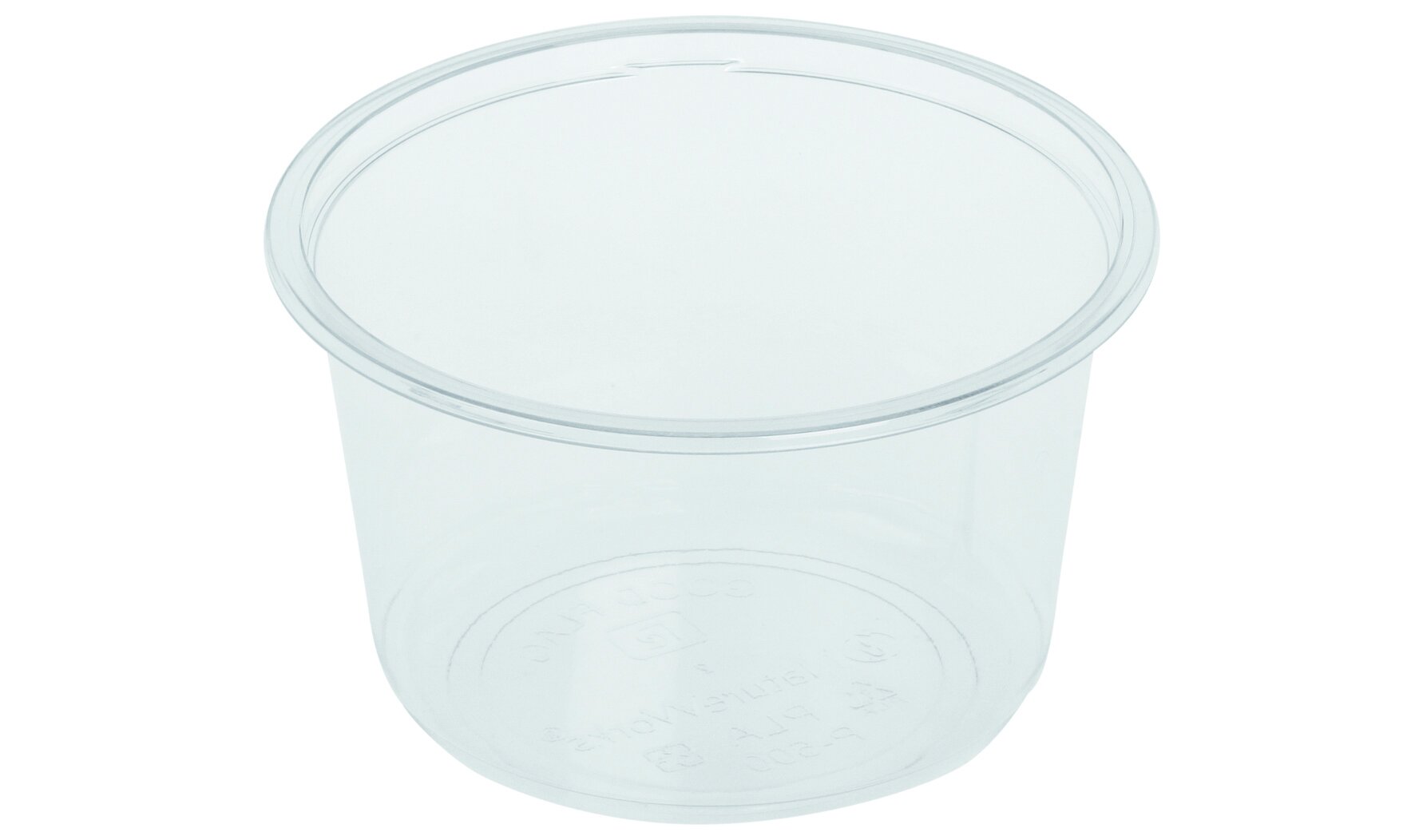 Becher naturesse PLA, transparent, rund, 500 ml