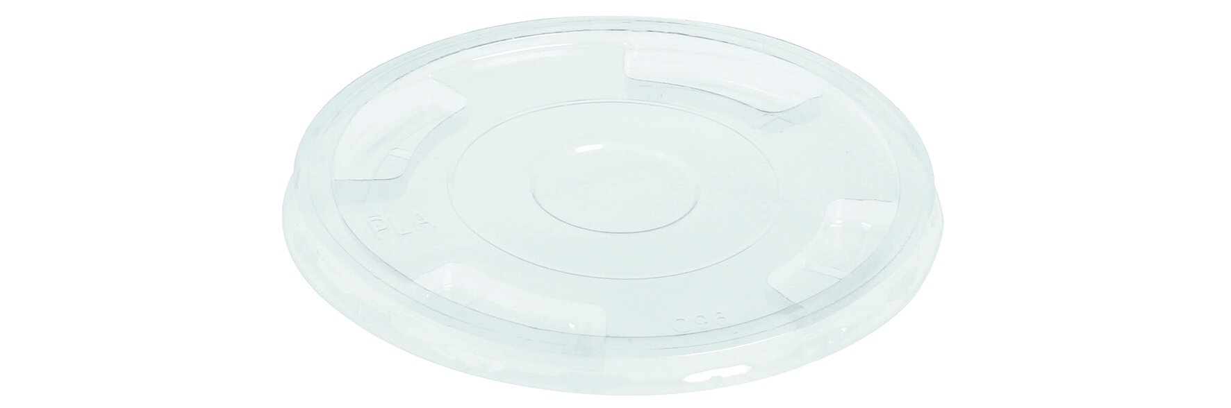 Deckel naturesse, PLA, transparent, rund, Ø 9,6 cm