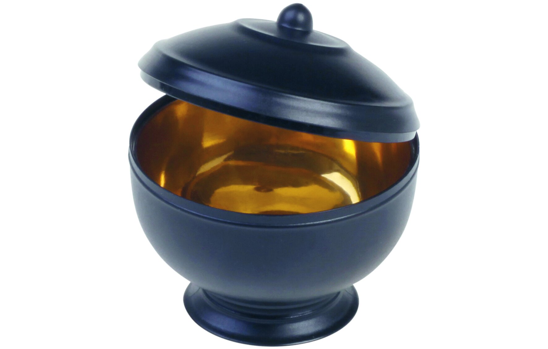 Häppchenschale designline Suppentopf PS, schwarz/gold, 45 ml