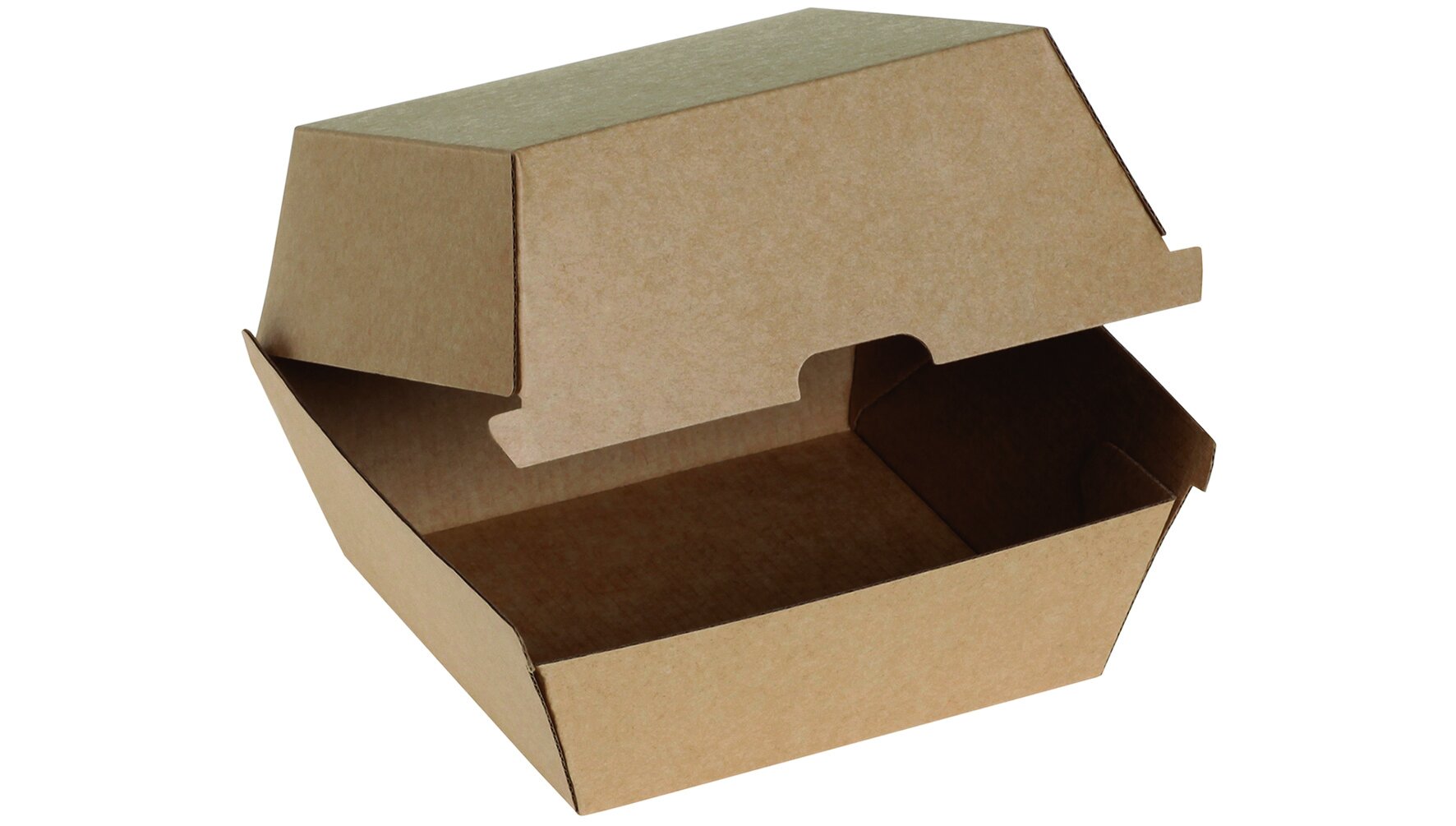 Burgerbox naturesse Kraft-Karton, braun,  10,2 x 10,5 cm