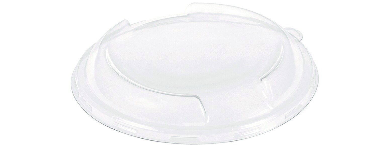 Domdeckel naturessse PLA, transparent, rund, antifog, stapelbar, Ø 15,1 cm