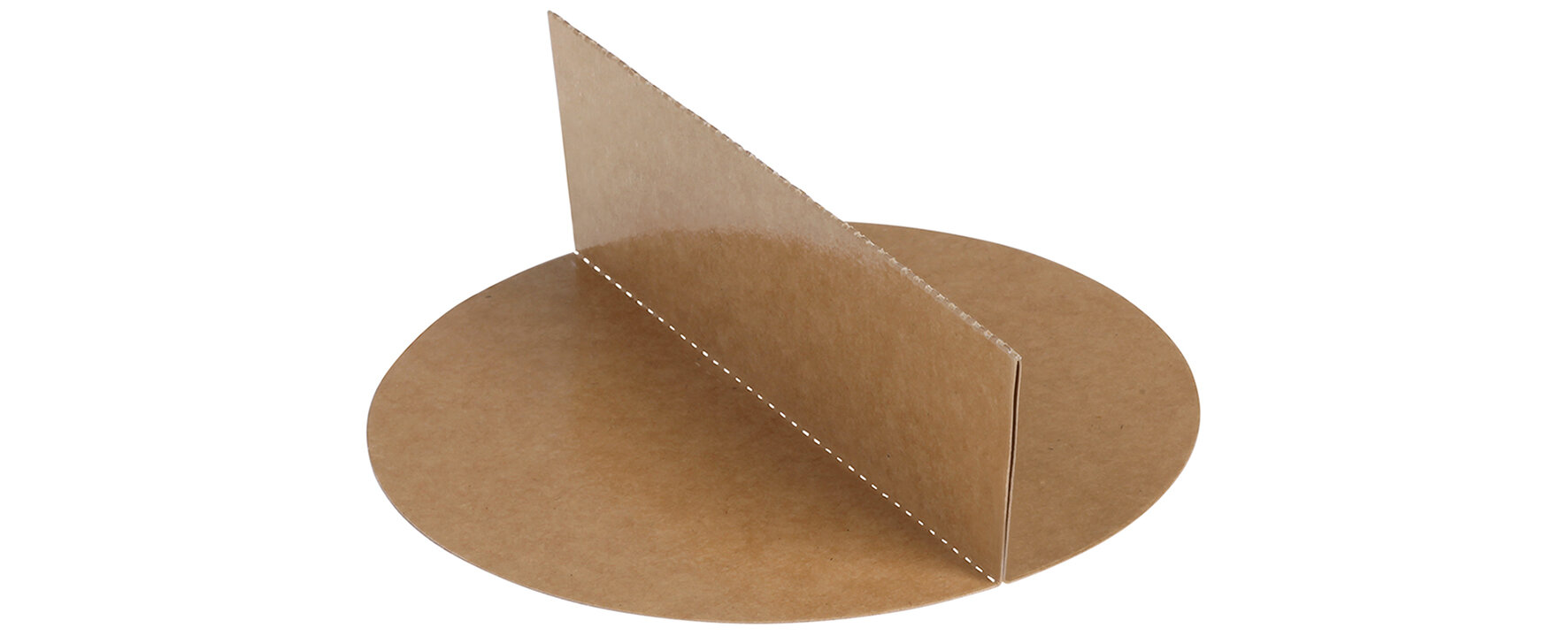 Trennsteg suplesse, Karton/PE, braun, rund, Ø 15 x 4.5cm