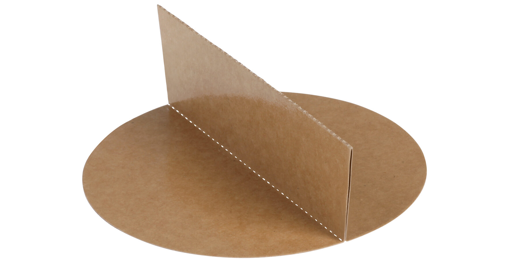 Trennsteg suplesse Karton/PE, braun, rund, Ø 18.5 x 6.6 cm