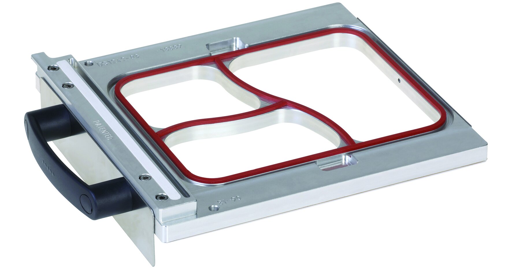 Siegelwerkzeug für Schale rechteckig 3-geteilt, 22,7 x 17,8 cm
