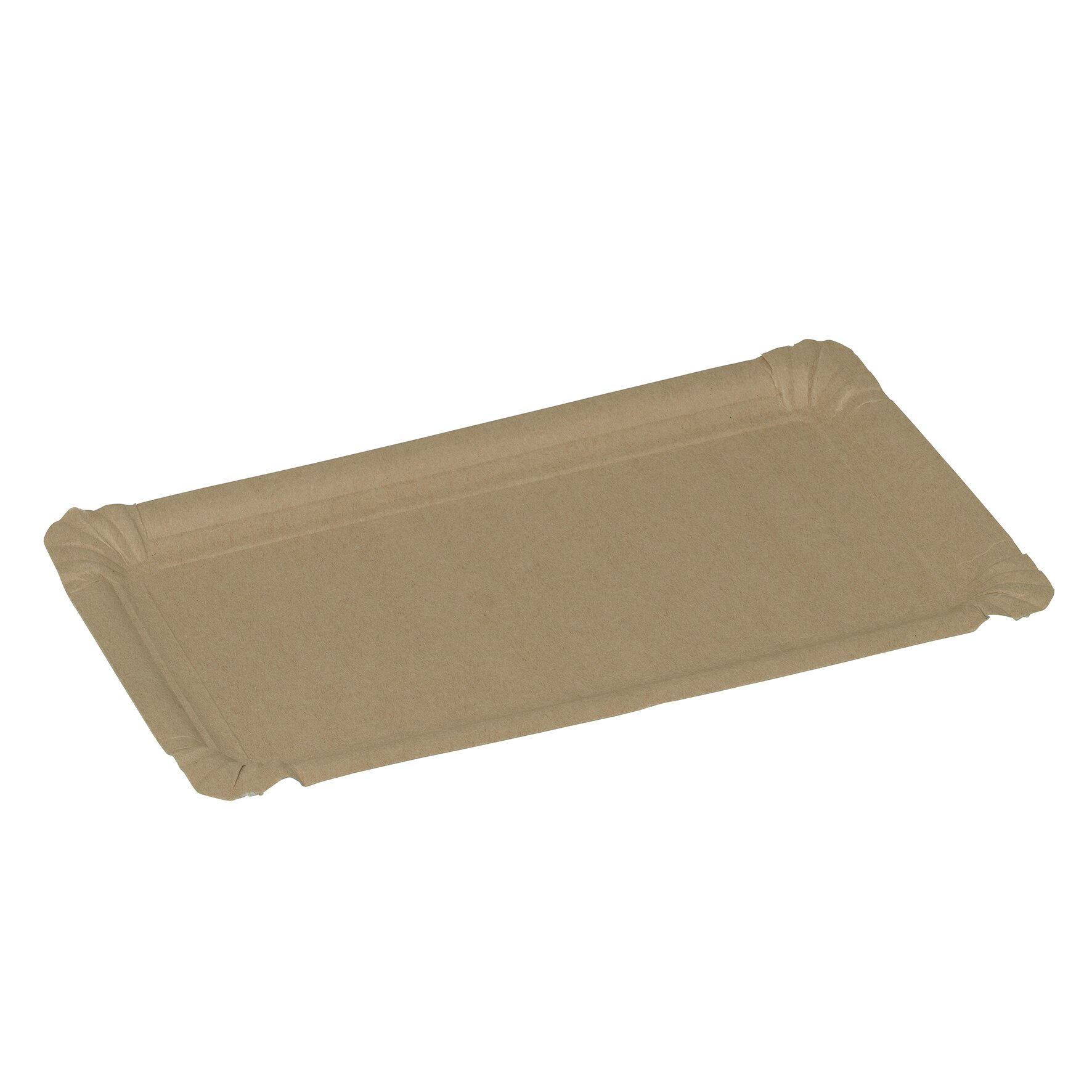 Teller suplesse Karton, braun, 19 x 33 cm