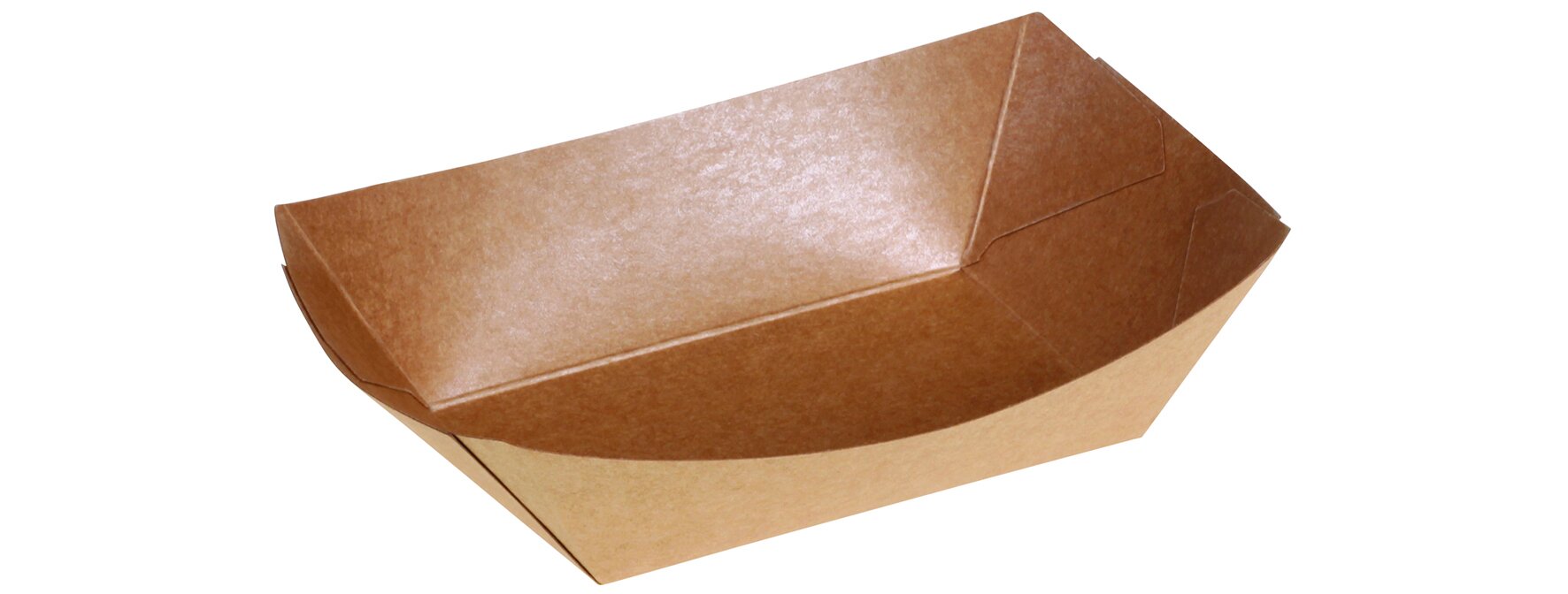 Schale suplesse Boot Karton/PE, braun, 400 ml