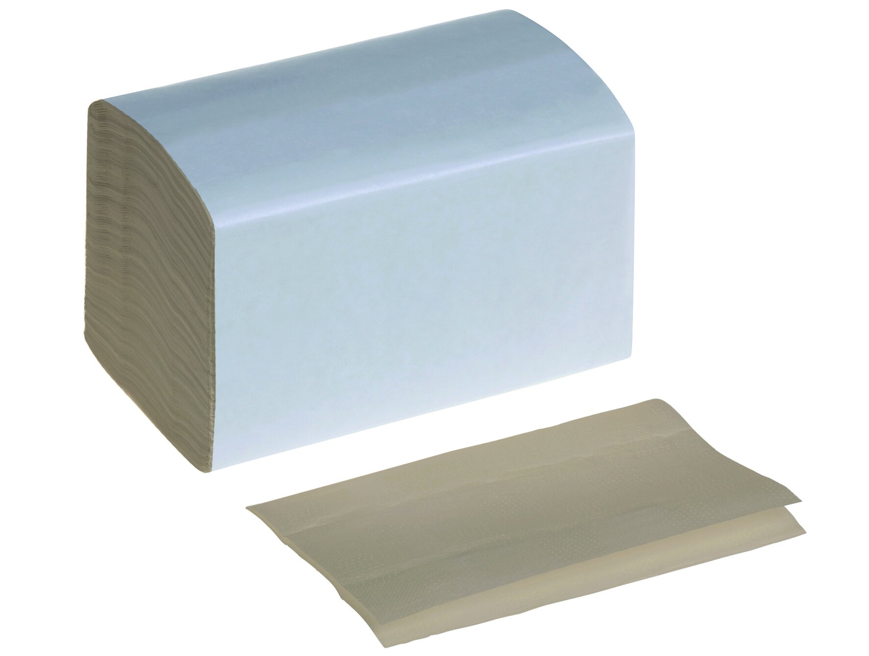 Servietten Interfold suplesse Recycling Papier, braun, 2-lagig, 16,5 x 21 cm