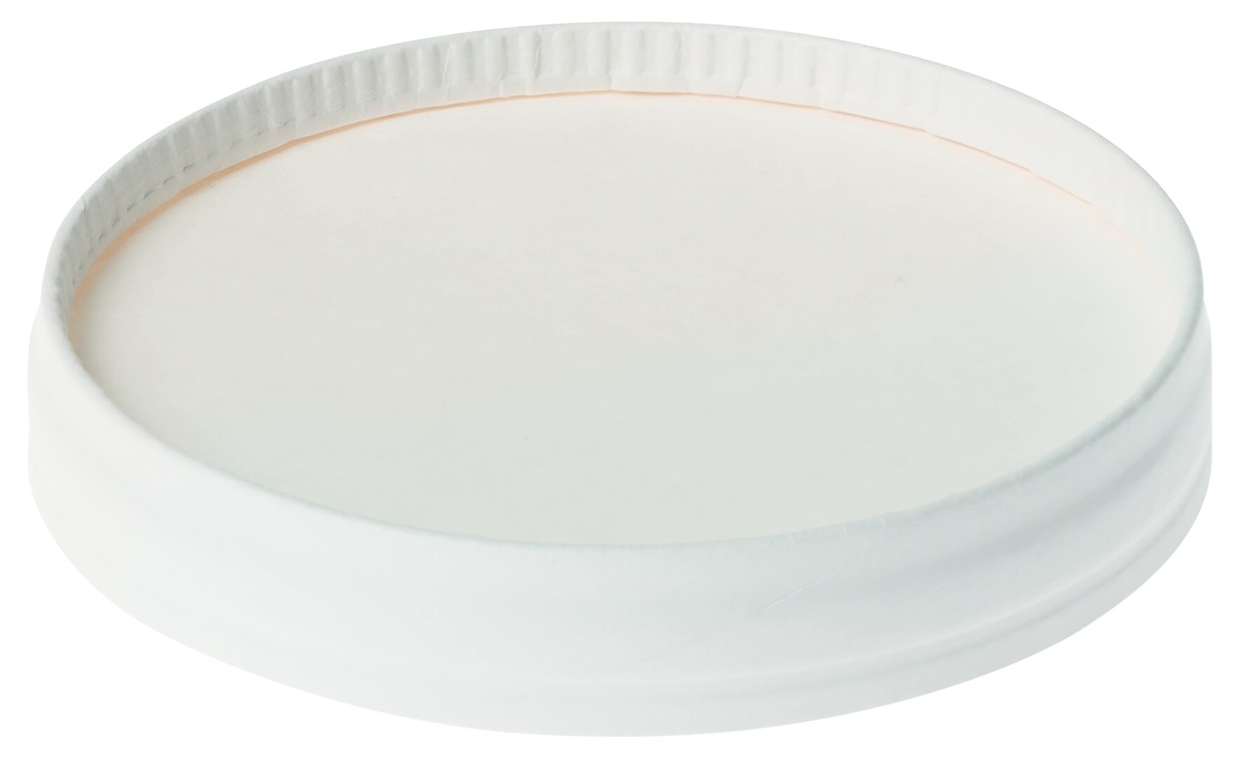 Deckel naturesse Karton/PLA, weiß, Ø 9,6 cm