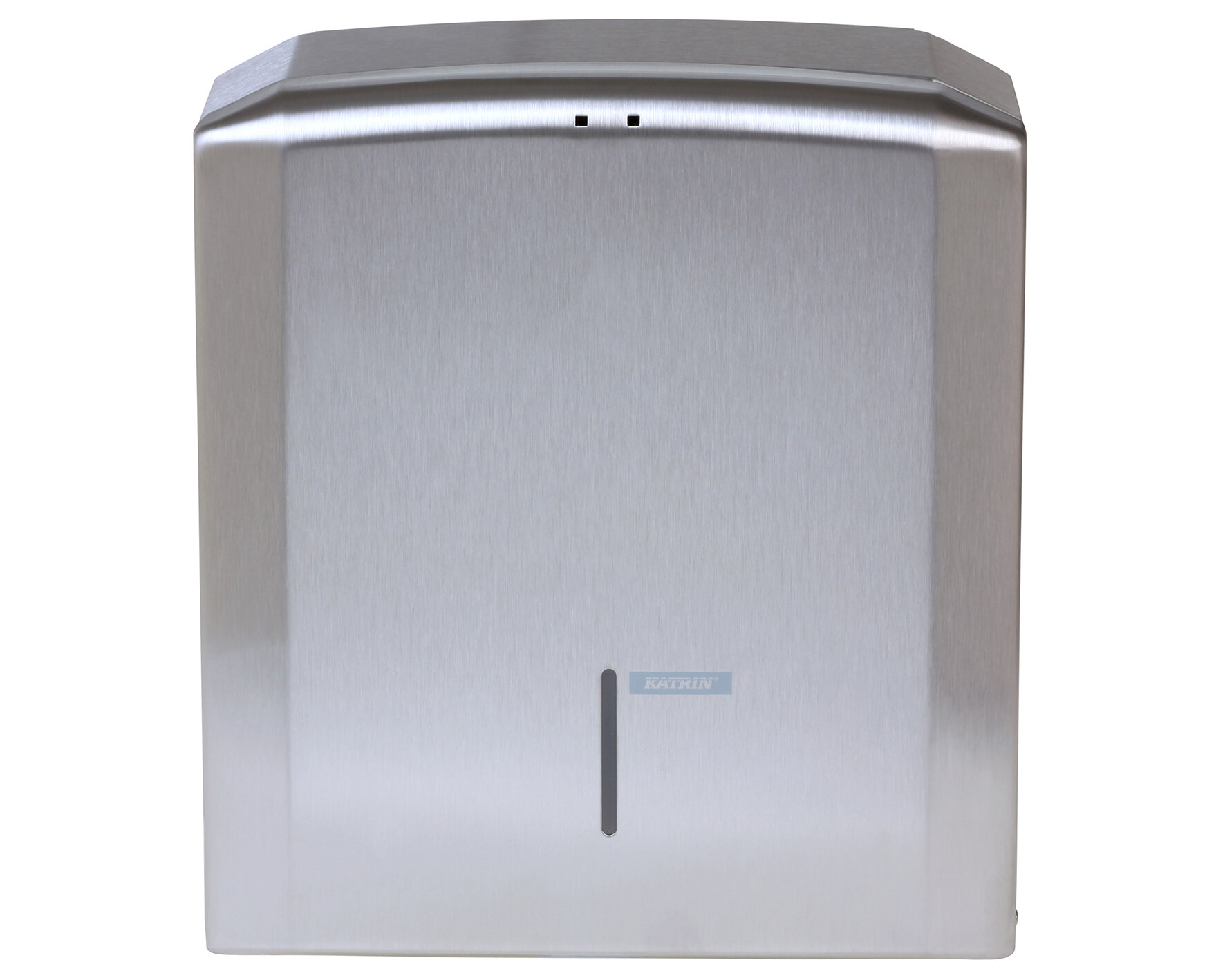 Falzhandtuchspender Katrin Edelstahl, silber