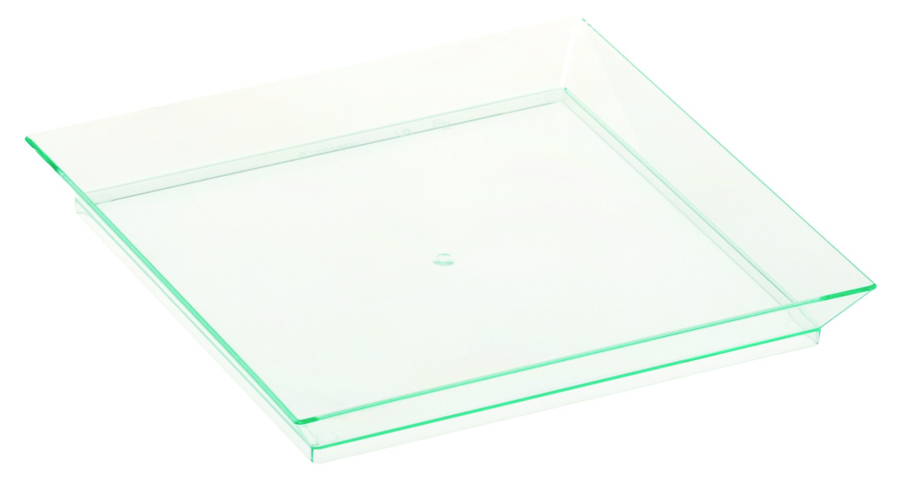 Schale designline Cubik PS, meerblau, 13 x 13 x 1,5 cm