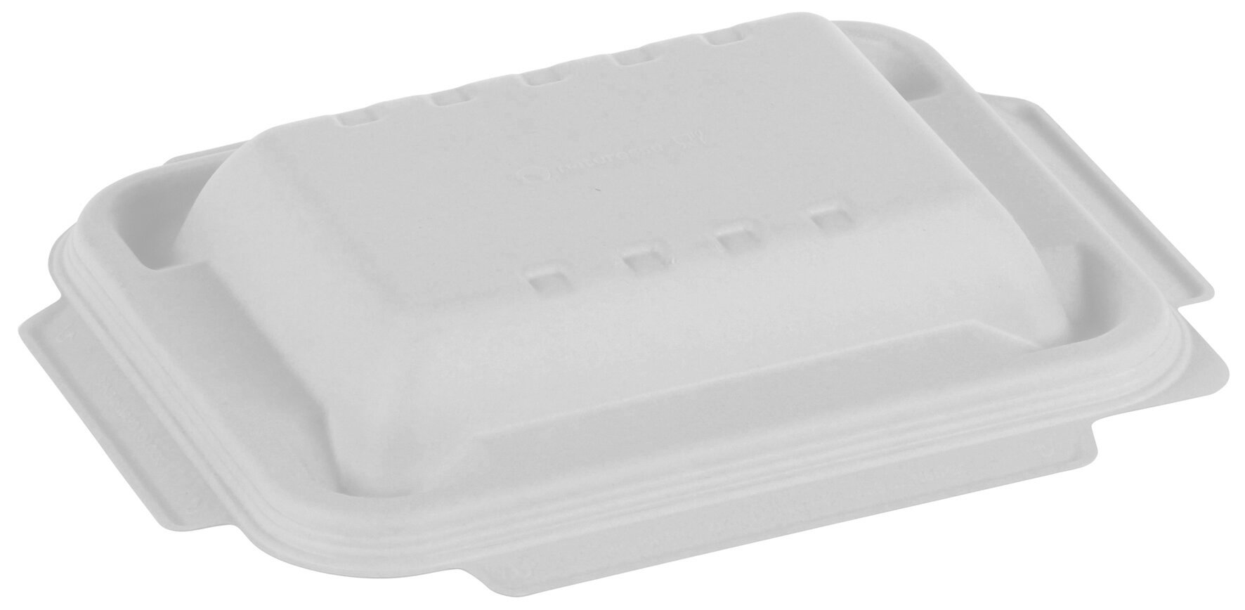 Domdeckel naturesse Zuckerrohr, weiß, rechteckig, 22,7 x 17,8 cm