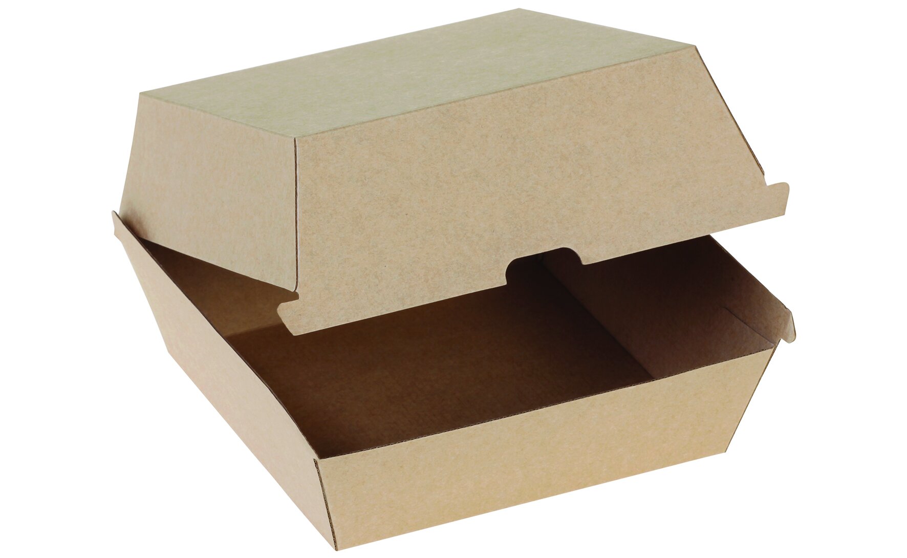 Burgerbox naturesse Kraft-Karton, braun,  15 x 15 cm