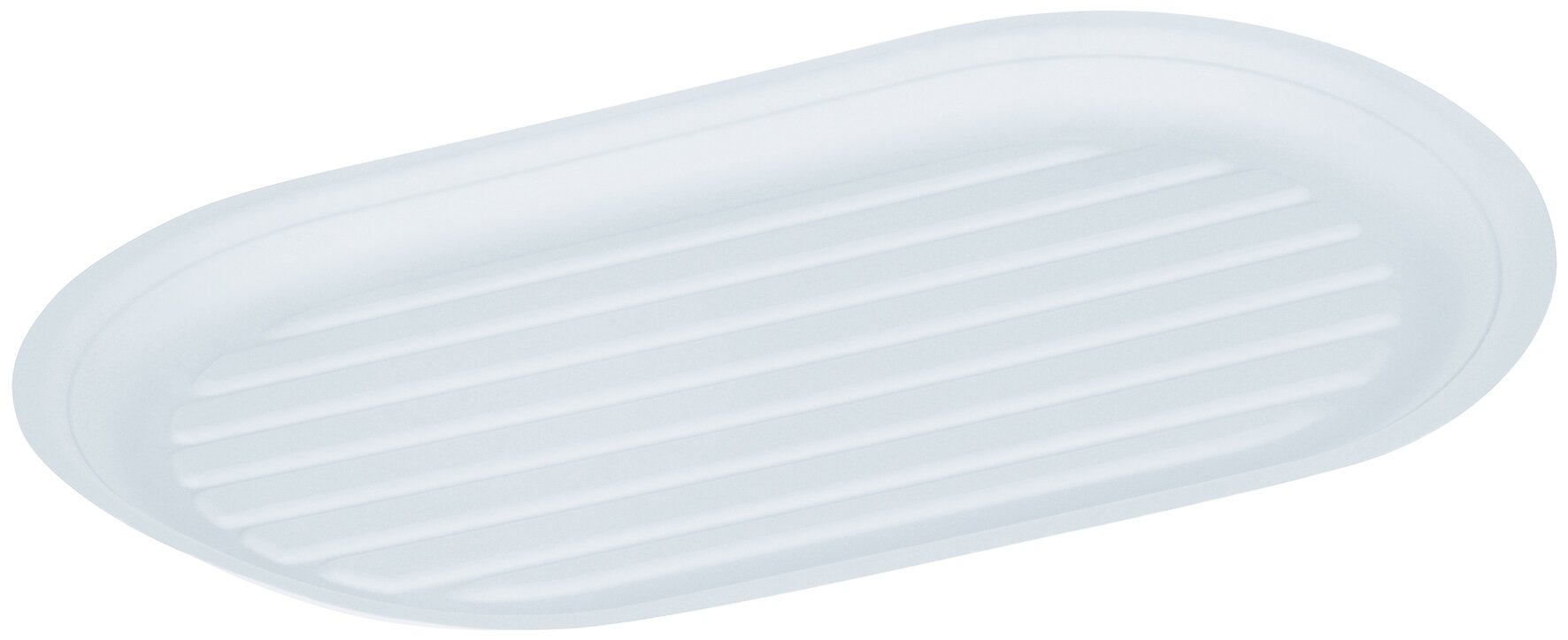 Servierplatte naturesse Zuckerrohr, weiß, oval, 55 x 32 cm