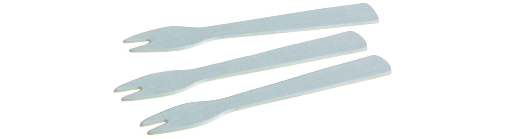 Pommes-Gabel naturesse Papier, weiß, 8,8 cm