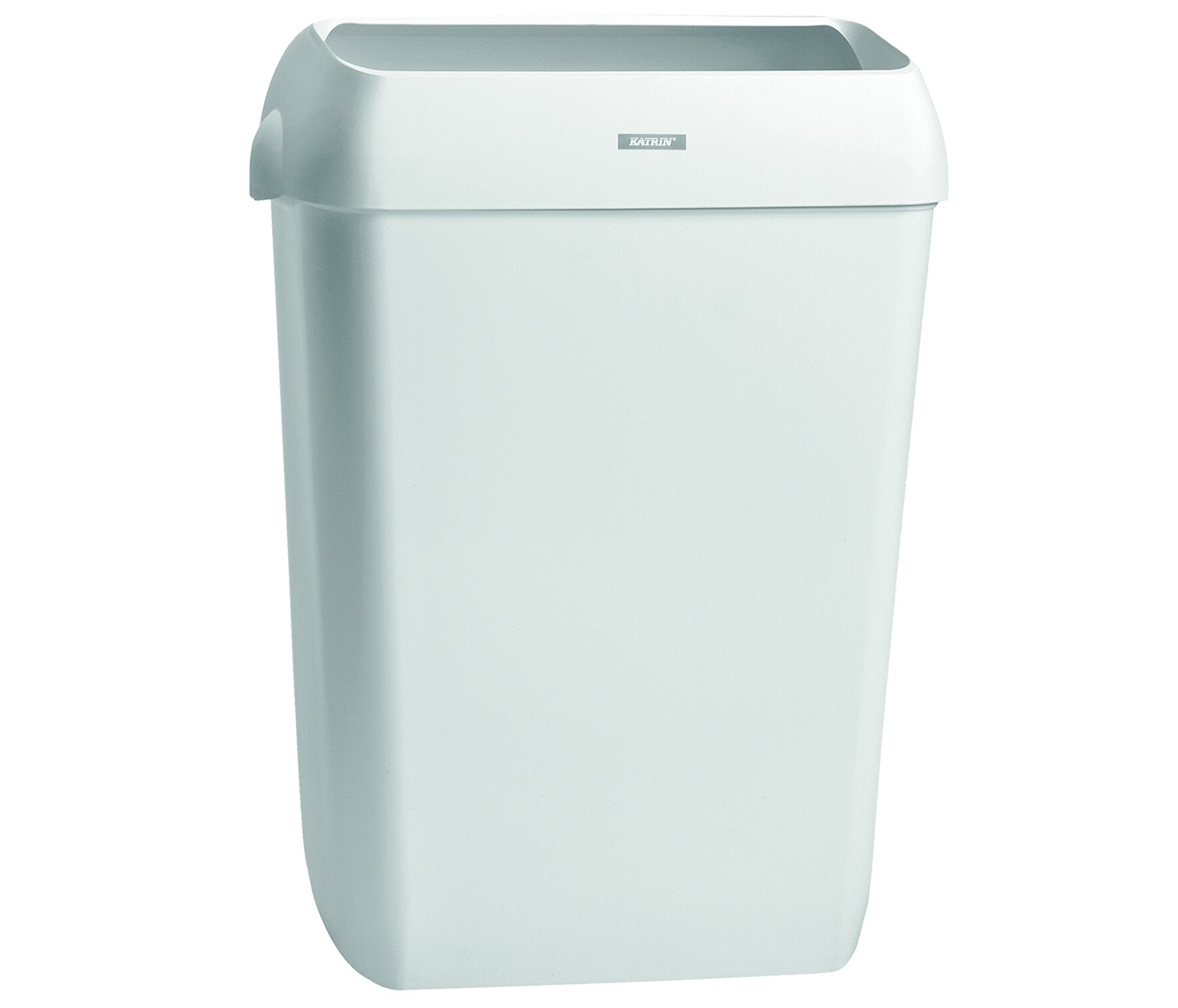 Mülleimer mit Wandhalterung Katrin, weiß, 50 l