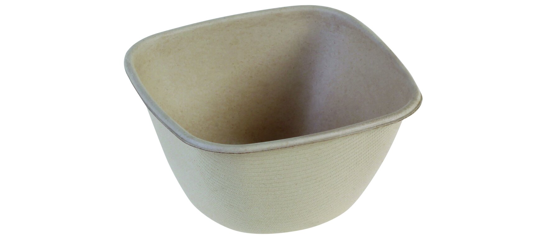 Schale naturesse Zuckerrohr,  quadratisch, 500 ml