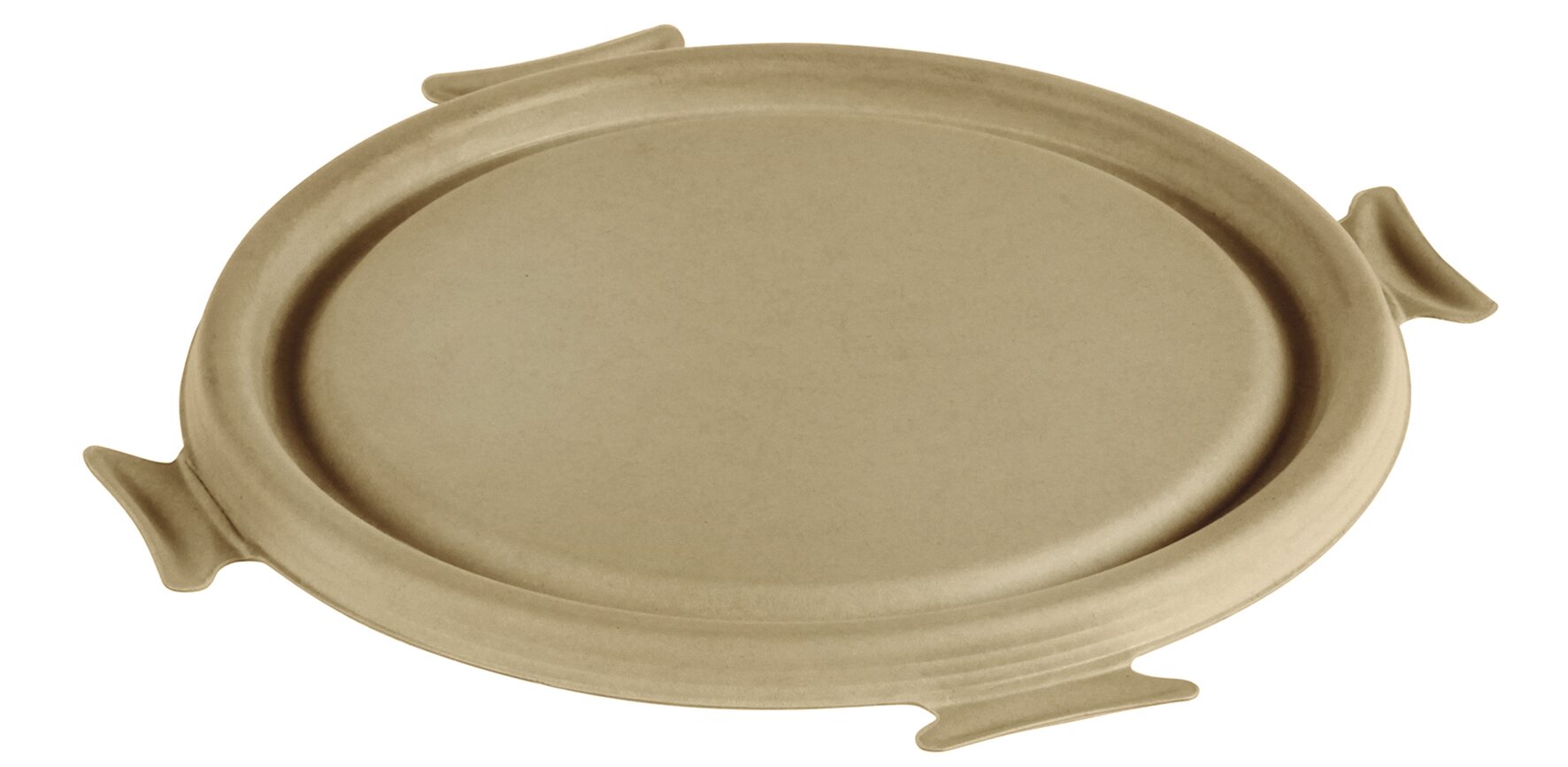 Deckel fest schließend naturesse Zuckerrohr, rund, Ø 19,5 cm