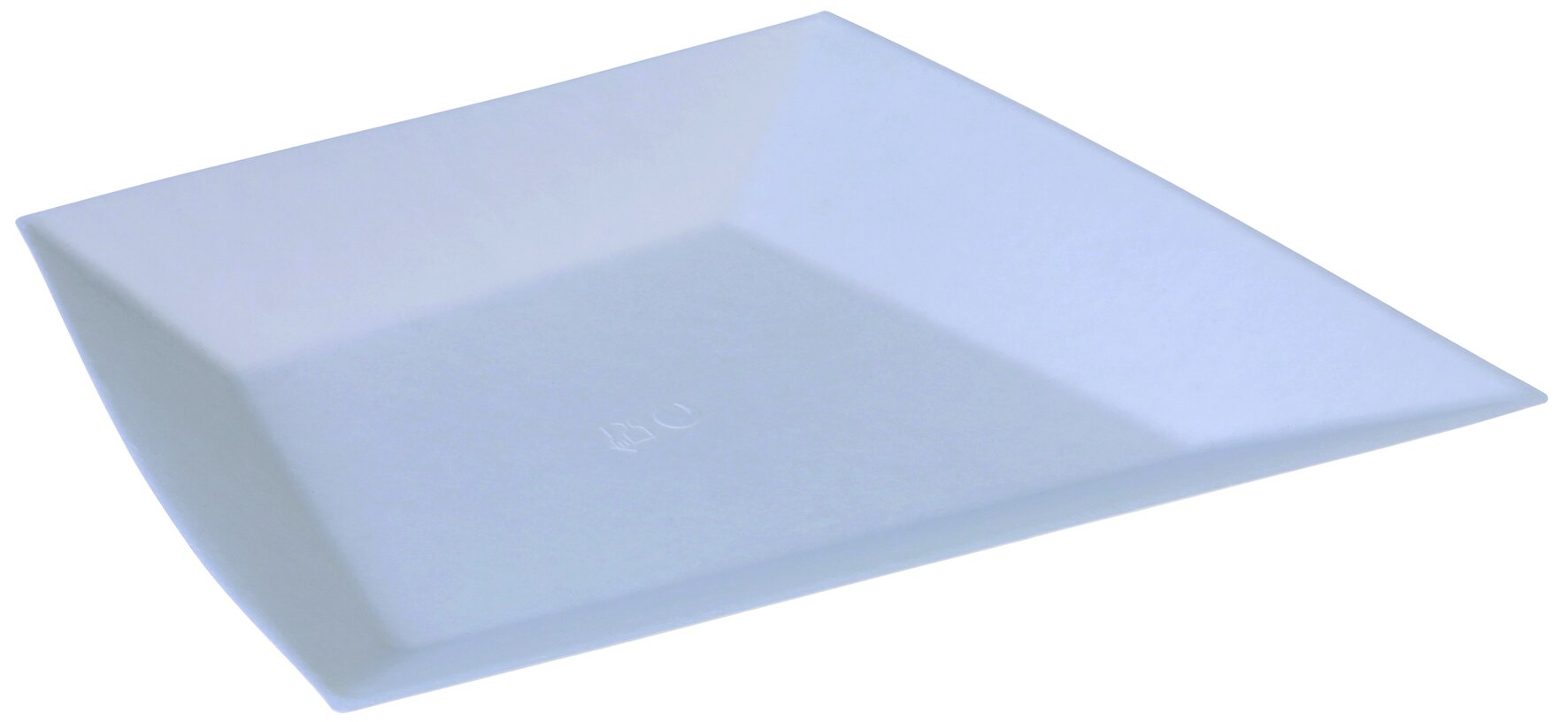 Teller naturesse  Luxa Zuckerrohr, weiß, 27,7 x 22,4 x 2,2 / 2,9 cm