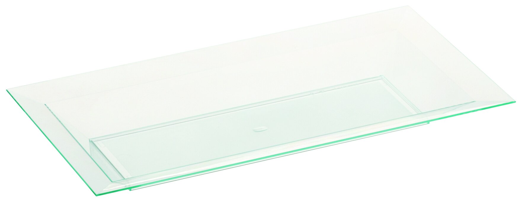 Schale designline Cubik PS, meerblau, 22 x 11 x 2 cm