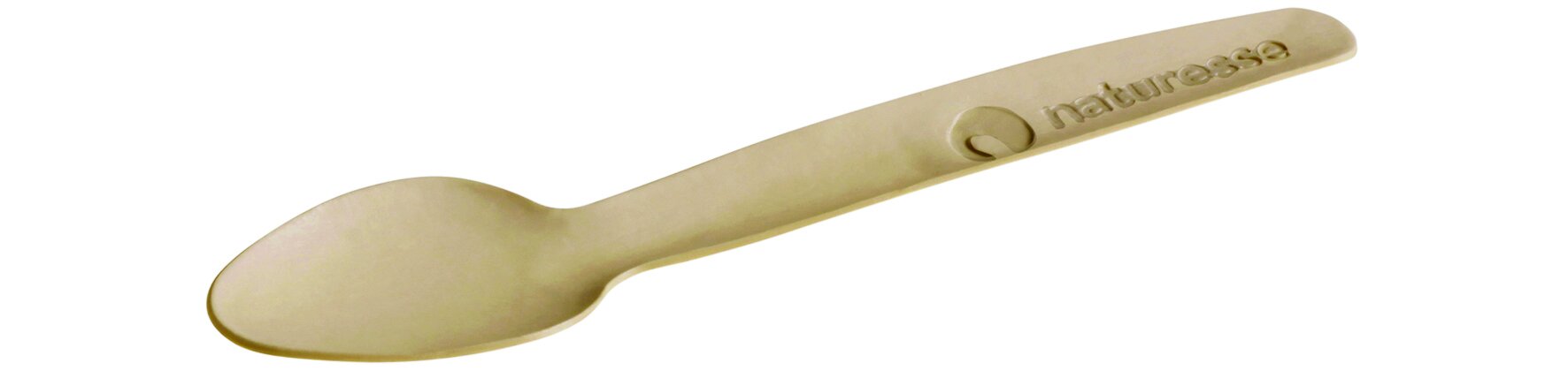 Löffel naturesse Papier, beige, 16,5 cm