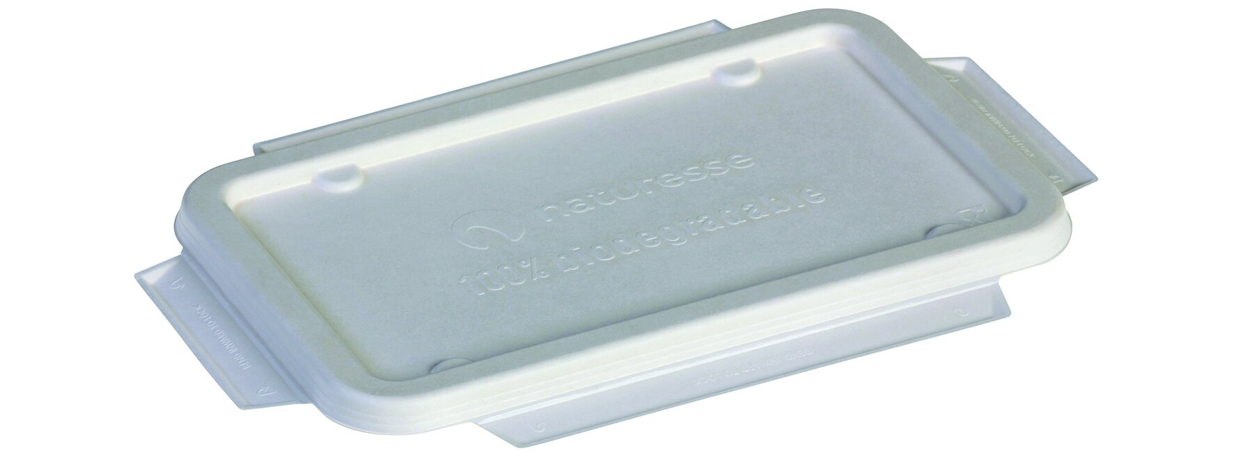 Deckel GN 1/4 naturesse Zuckerrohr, weiß, 26,5 x 16,2 cm