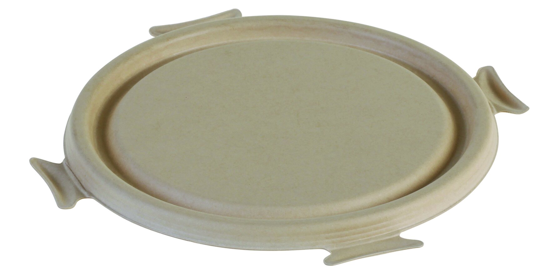 Deckel fest schließend naturesse Zuckerrohr, rund, Ø 21 cm