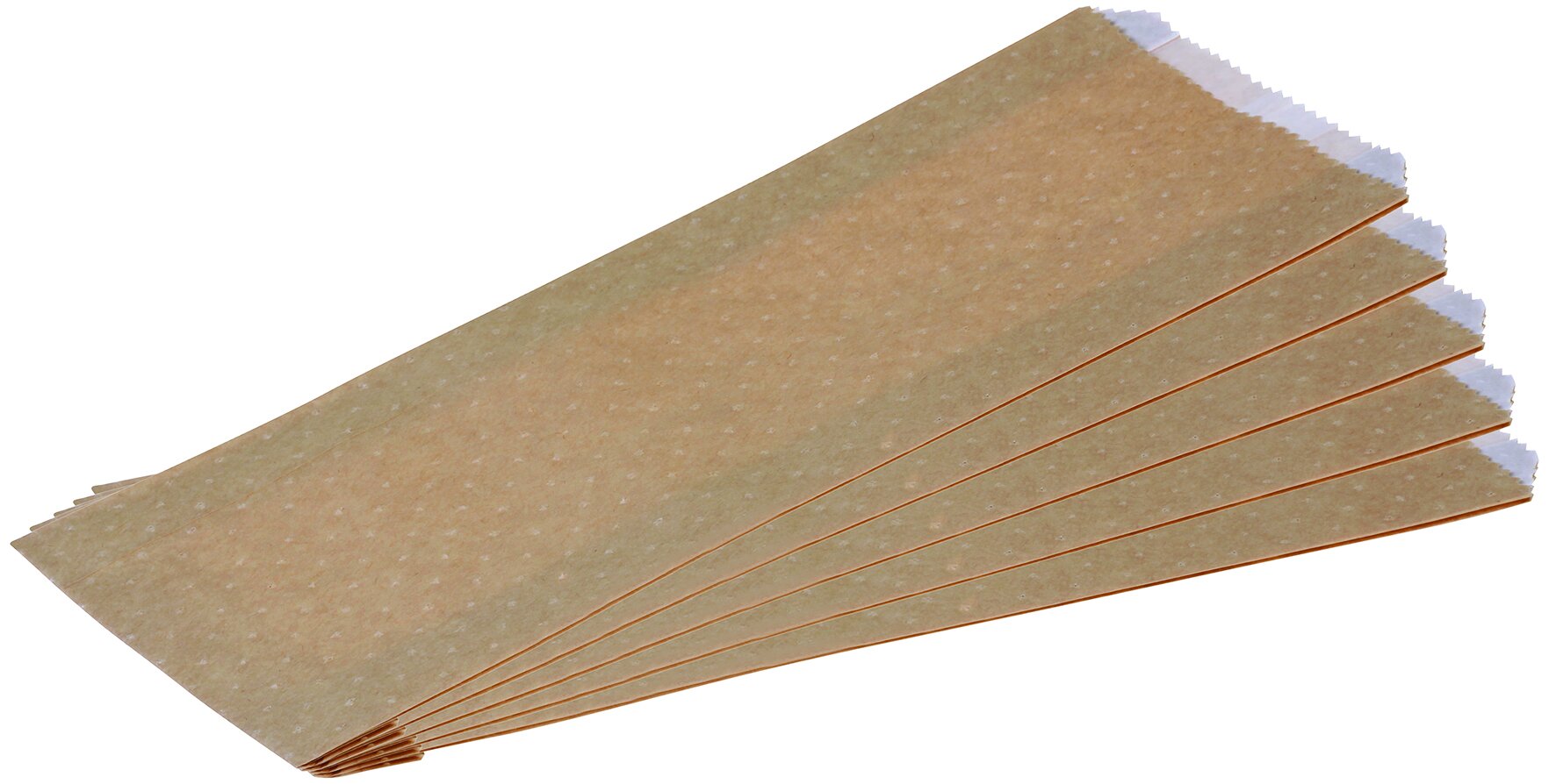 Hot-Dog Beutel suplesse Papier, braun, 8 x 20 cm