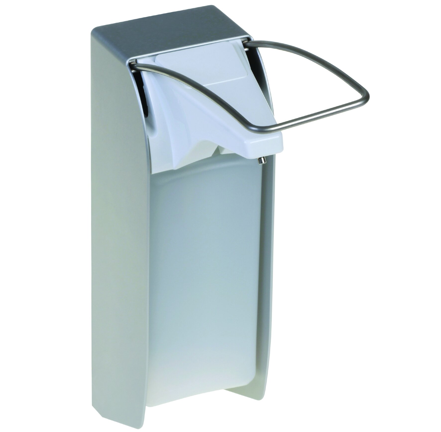 Spender für Seife & Desinfektionsmittel ingo-man plus, mit langem Bedienhebel, 1000 ml