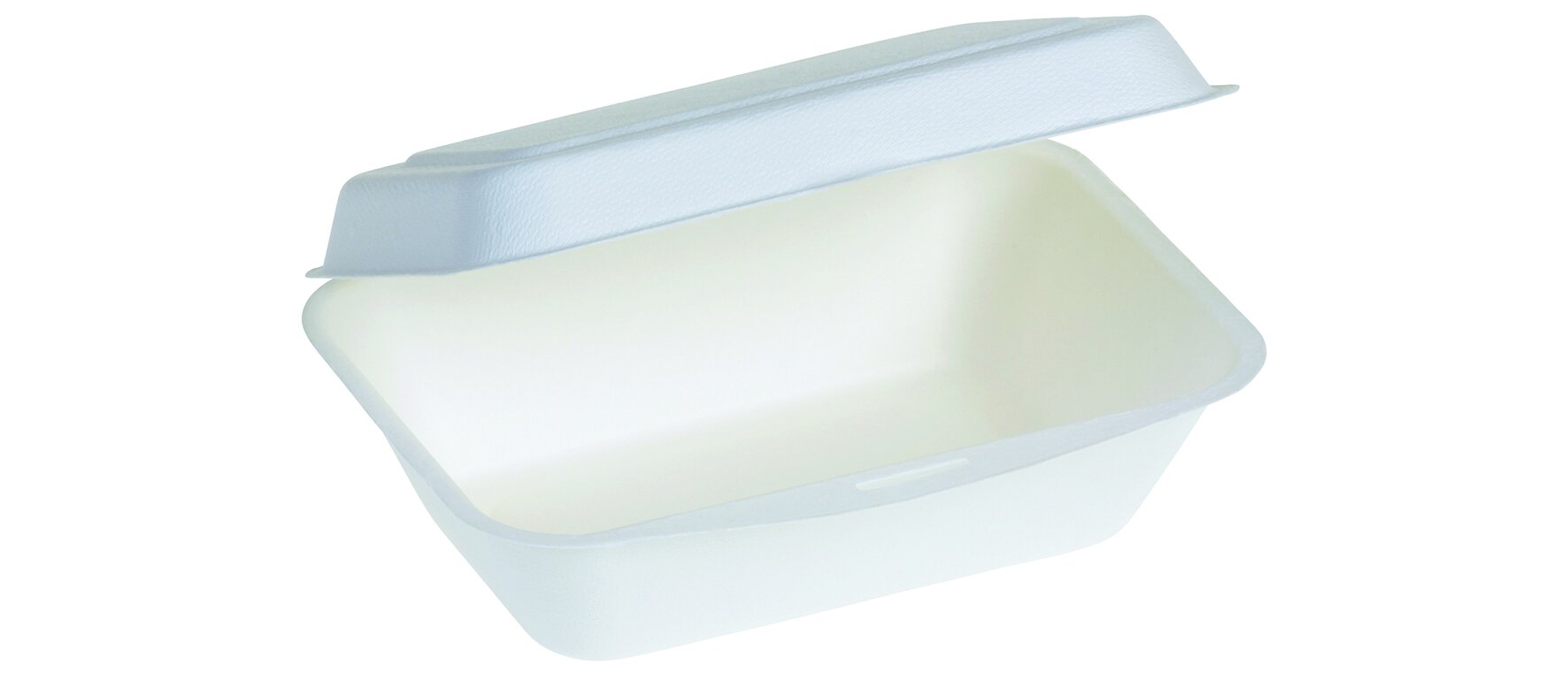 Menüschale mit Klappdeckel suplesse Zuckerrohr, weiß, 500 ml