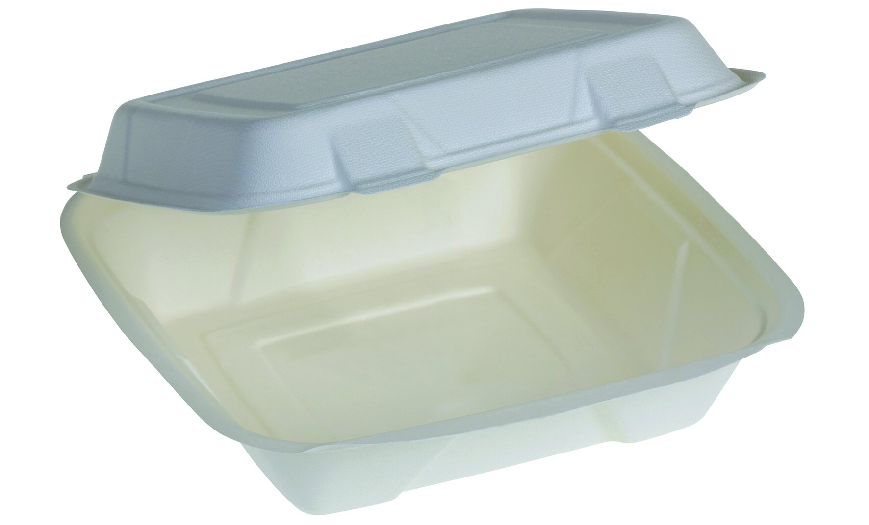 Menüschale mit Klappdeckel suplesse Zuckerrohr, weiß, 1220 ml