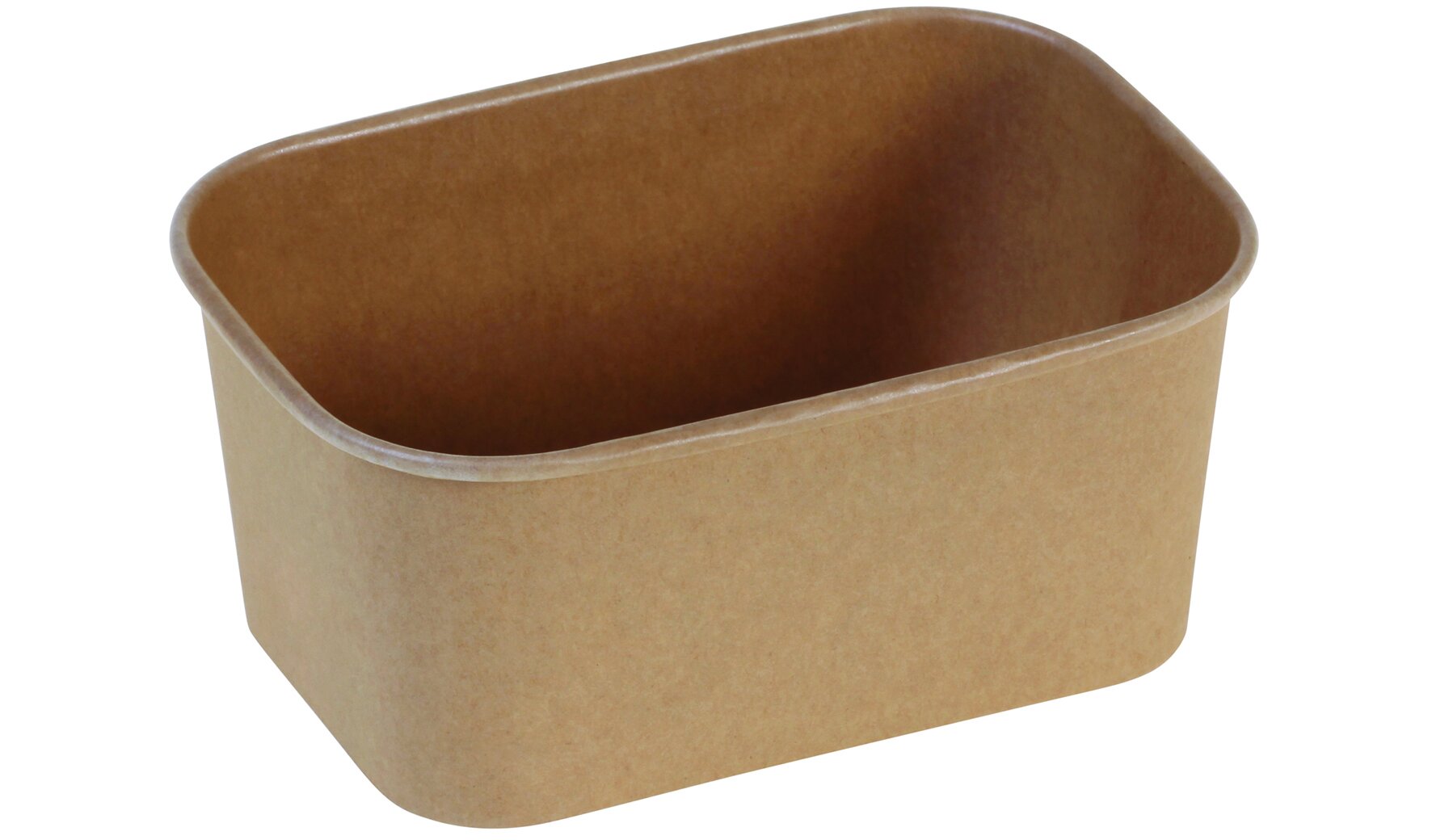 Schale suplesse Kraft-Karton PE, braun, rechteckig, 1000 ml