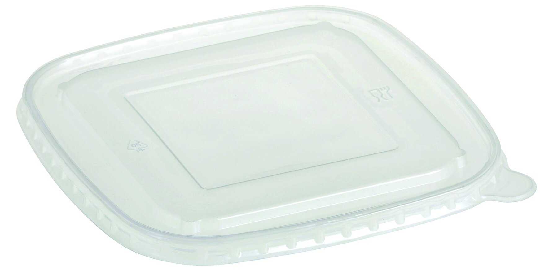 Deckel PP, transparent, quadratisch, antifog, 17 x 17 cm