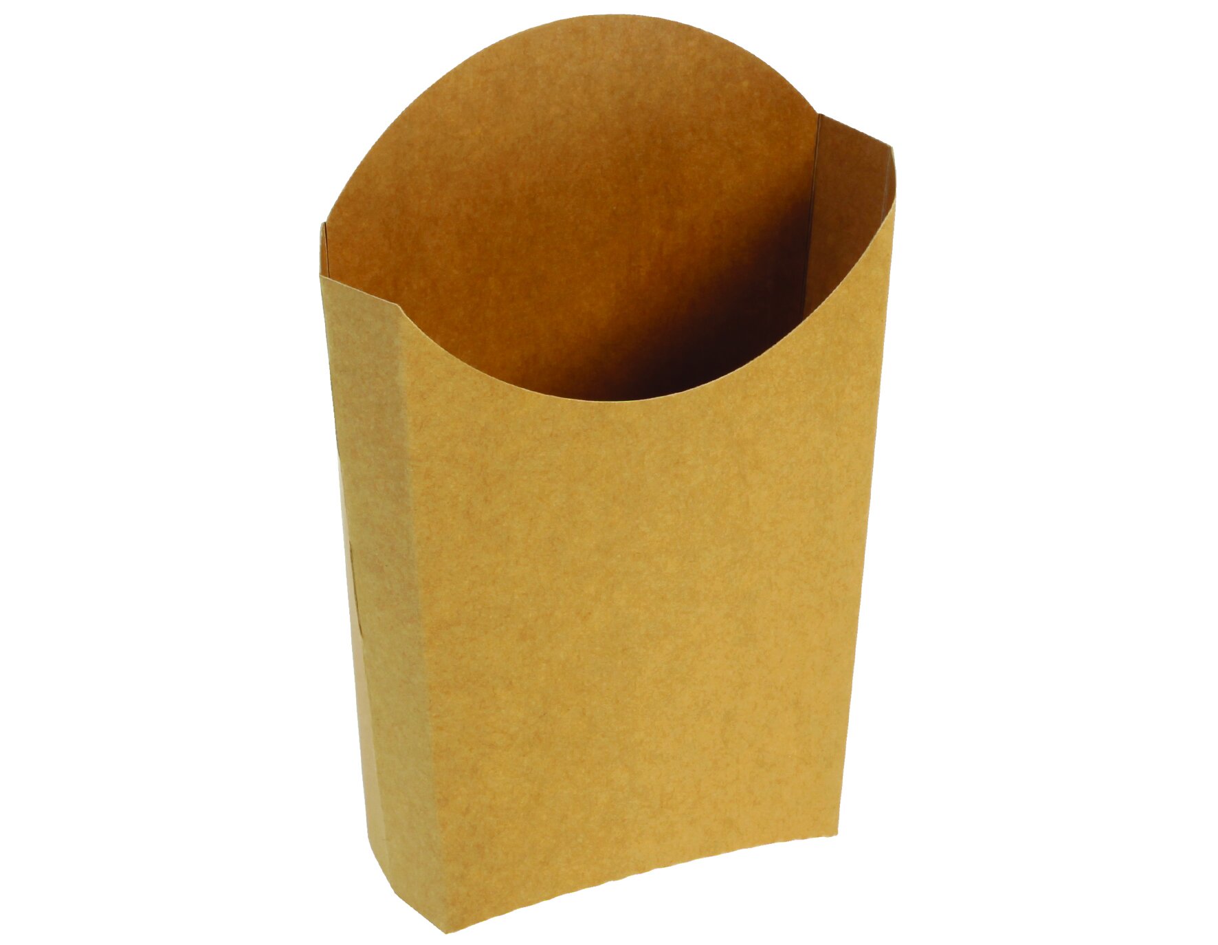 Pommes-Box Kraft / PLA, 9,3 x 13 x 3,5 cm