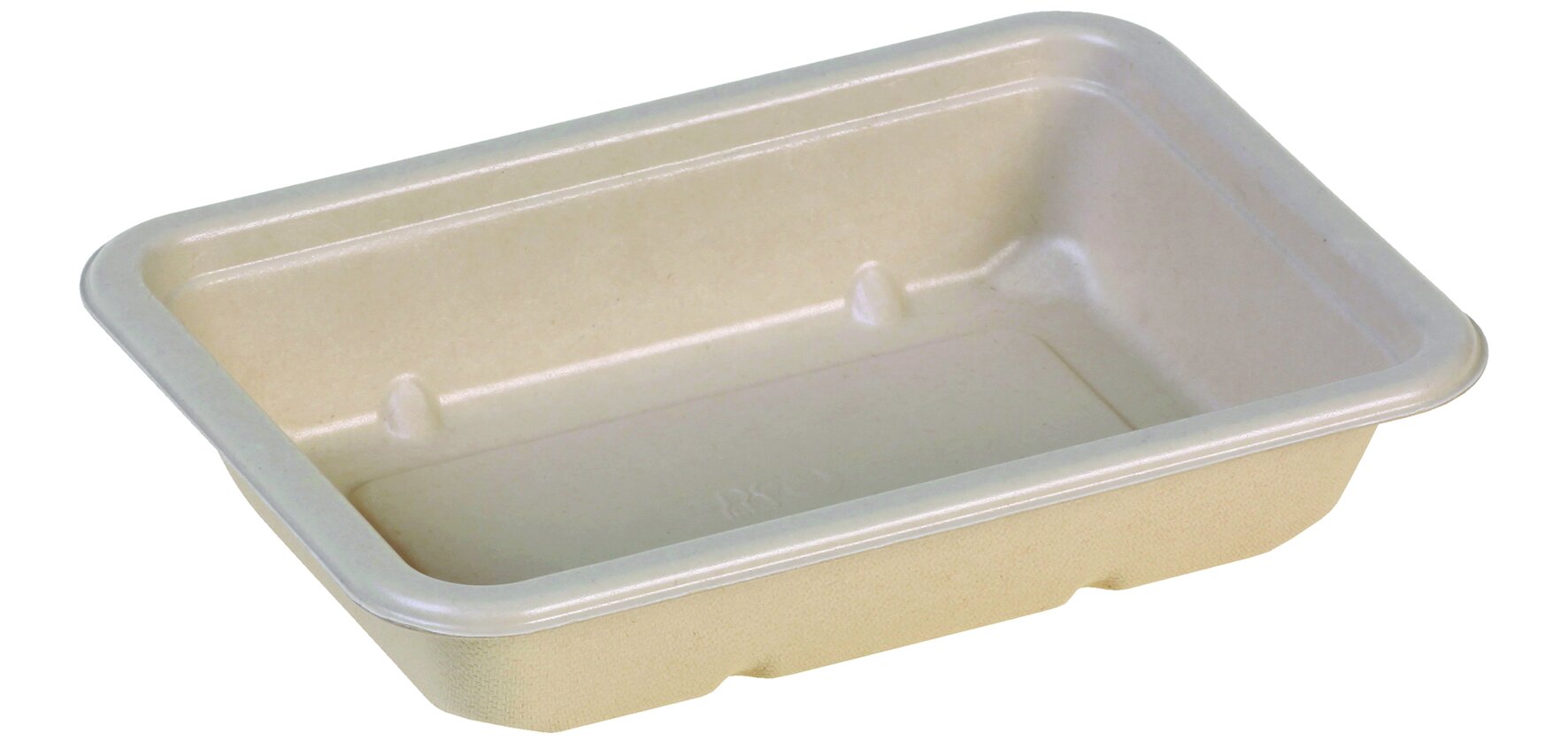 Menüschale naturesse Zuckerrohr/PBAT, rechteckig, 420 ml