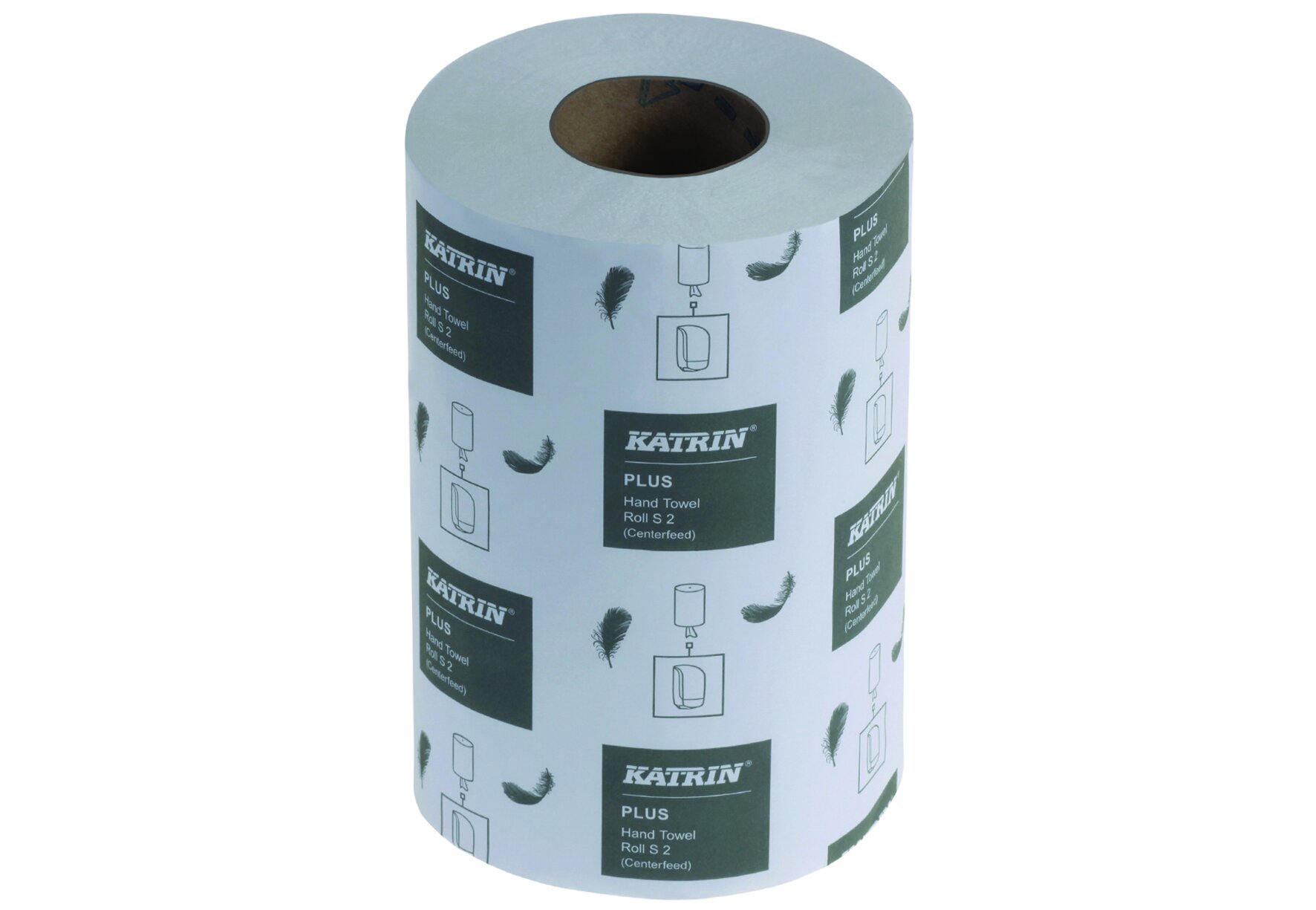 Rollenhandtuch Katrin mini, weiß, 2-lagig, perforiert