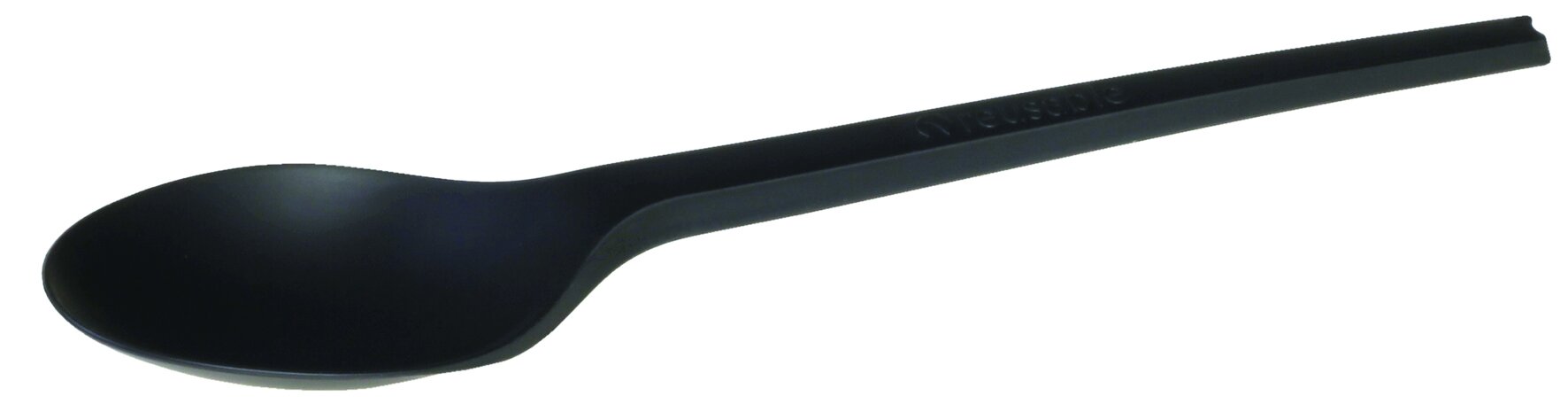 Löffel naturesse reusable CPLA, schwarz, 16,8 cm