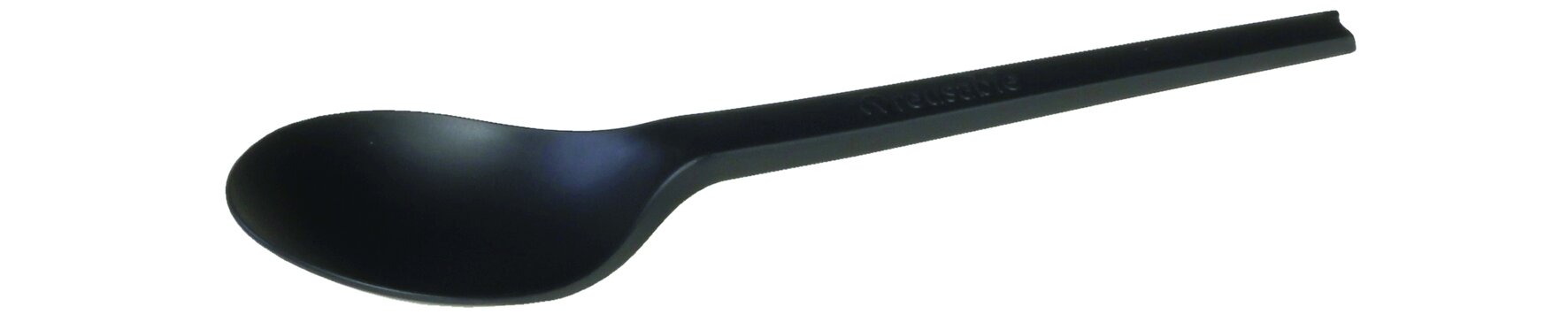 Kaffeelöffel naturesse reusable CPLA, schwarz, 12,8 cm