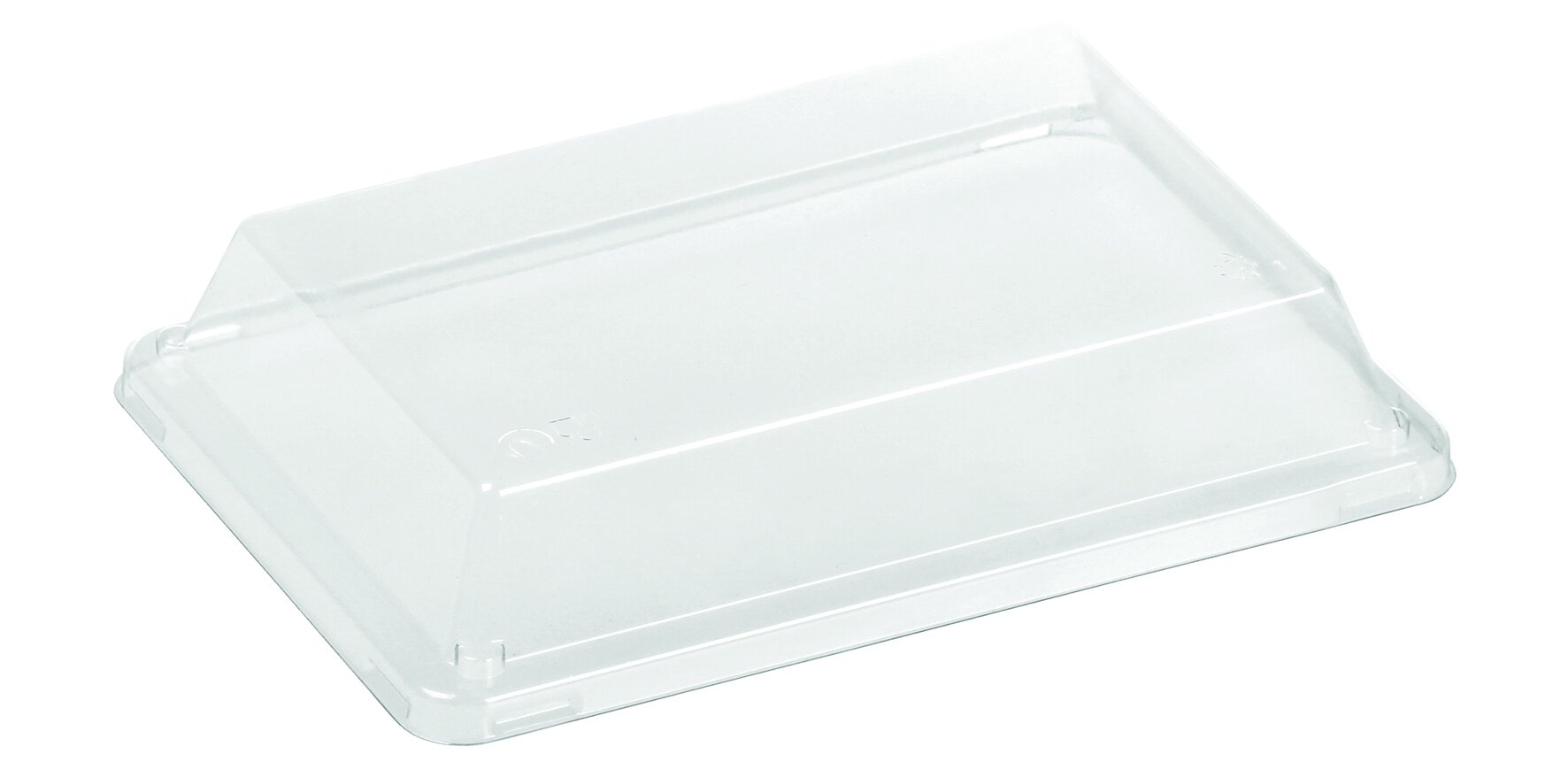 Deckel zu Take-away Platte naturesse PLA, transparent, 18,5 x 12,8 cm