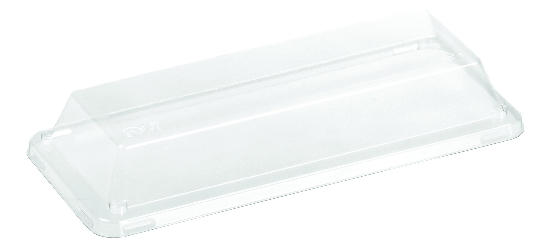 Deckel zu Take-away Platte naturesse PLA, transparent, 21,5 x 8,8 cm