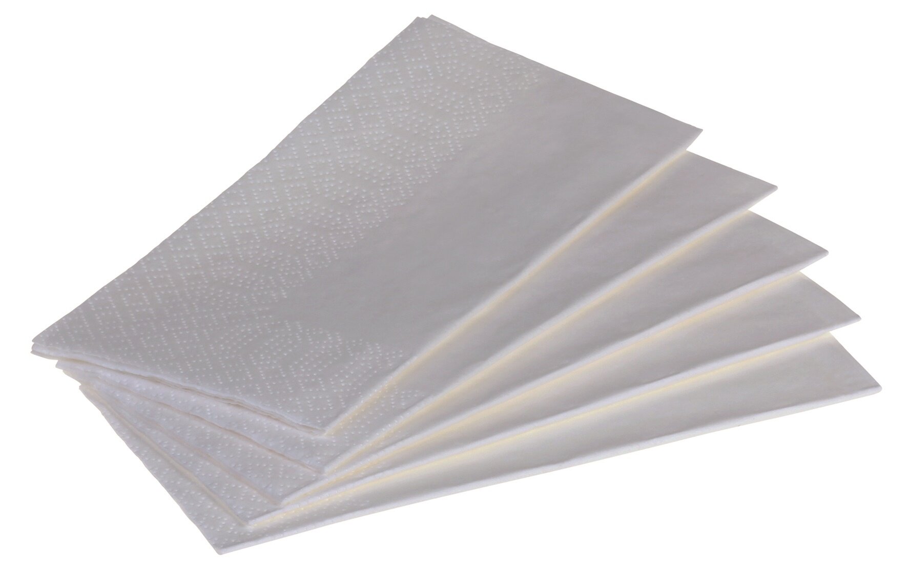 Serviette suplesse Papier weiß, 2-lagig, 1/8-Falz, 33 x 33 cm