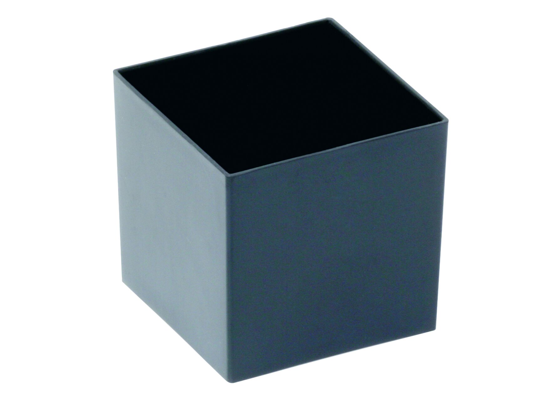 Häppchenschale designline Cub Glas, schwarz, 60 ml