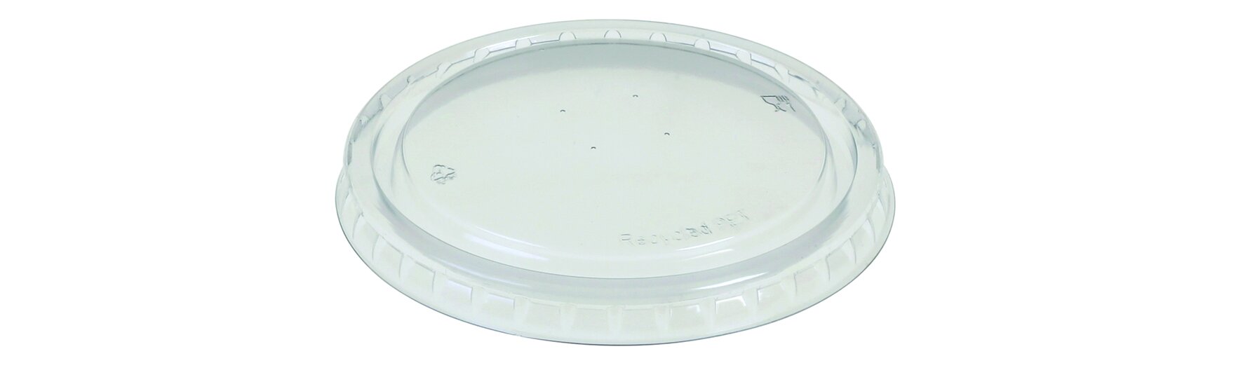 Deckel fest schließend suplesse rPET, transparent, rund, Ø 8,5 cm