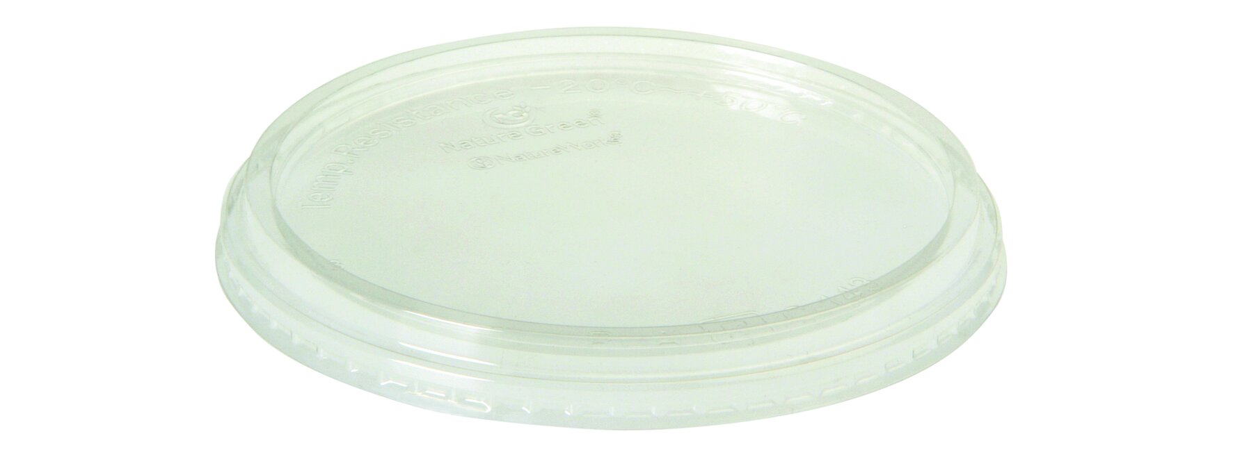 Deckel naturesse PLA, transparent, rund, Ø 14,3 cm