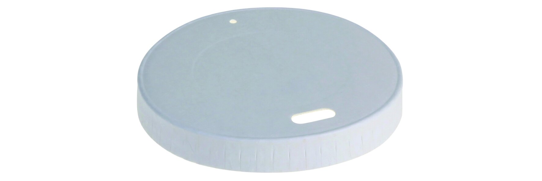 Deckel ohne Plastiklaminierung naturesse Papier, weiß, Ø 7.5 cm